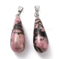 Pendentifs en rhodonite naturelle&nbsp;G-F707-23