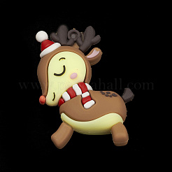 Gros pendentifs de style noël en plastique pvc&nbsp;X-PVC-O001-02E