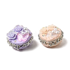 Handgemachte Fimo-Perlen Strass&nbsp;CLAY-Z005-03