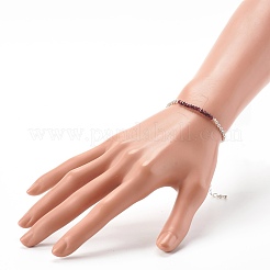 Natürliche Granat Perlenarmbänder&nbsp;BJEW-JB06384-01