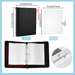 Bolsillos para guardar artículos de papelería de piel sintética&nbsp;AJEW-WH0609-967C