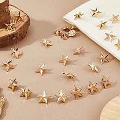 100 broche de estrella de aleación&nbsp;JEWB-FH0002-51G