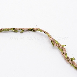 Corde de chanvre avec feuille verte en polyester&nbsp;PJ-TAC0004-03B