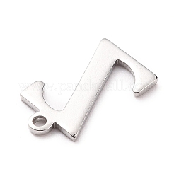 Breloques en acier inoxydable 304 résistant au ternissement&nbsp;STAS-H112-Z-P