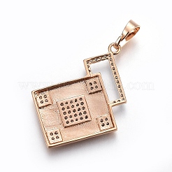 Kits de bijoux en laiton avec zircone cubique de micro pave&nbsp;SJEW-F189-07KCG