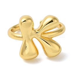 Anillo abierto de latón con iniciales para mujer.&nbsp;RJEW-N046-02K-G