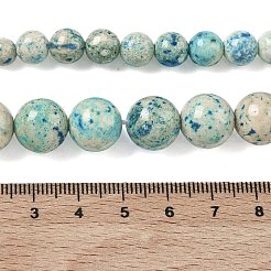 Rangs de perles fossiles naturelles de taille graduée&nbsp;G-F830-A03-01E