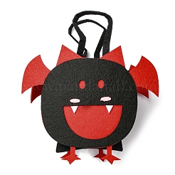 Halloween-Süßigkeitentüten aus Fledermausfilz mit Griffen&nbsp;HAWE-K001-01F