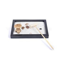 Sandtisch buddha sand meditation dekoration set&nbsp;DJEW-WH0001-003