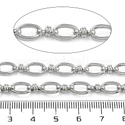 Catene a maglie ovali in ottone placcato cremagliera&nbsp;CHC-G023-10P