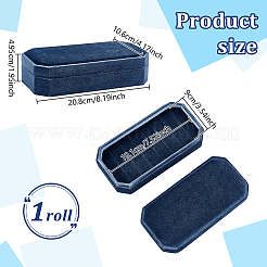 Scatole portaoggetti in velluto per anelli&nbsp;CON-WH0110-61