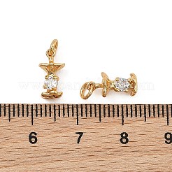 Pendentifs en laiton Shegrace avec micro-pavé de zircone cubique transparente&nbsp;XGRQ4N458-714G
