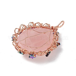 Naturali Quarzo Rosa grandi ciondoli&nbsp;G-L524-09RG-01
