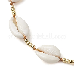 Perline regolabili in filo di nylon con collane per bambini in ottone&nbsp;NJEW-JN04796