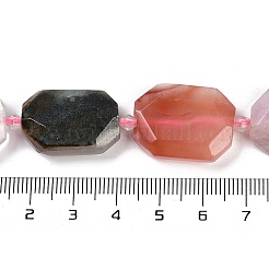 Natürliche Quarzkristall/Rosenquarz & Achat/Turmalin & indische Achat Perlen Stränge&nbsp;G-B125-P26-01