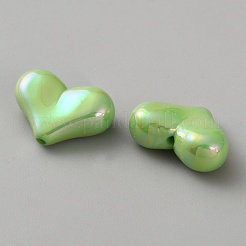 Galvanische opake Acrylperlen&nbsp;MACR-WH0010-38G