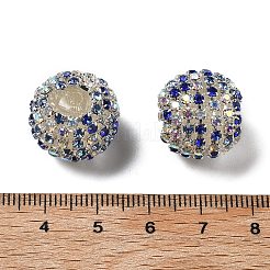 Perles rondes en verre strass scintillantes&nbsp;OACR-S048-01J
