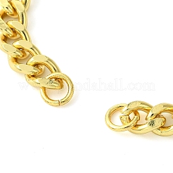Realizzazione di braccialetti a catena intrecciata in ottone con placcatura a cremagliera&nbsp;KK-G501-03D-G