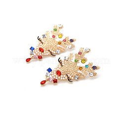 Ohrstecker aus Zinklegierung mit Hirsch-Strass&nbsp;FS-WG45396-01