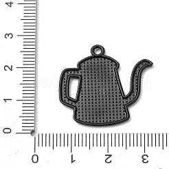 Pendenti in lega di caffè smaltati&nbsp;ENAM-I089-01B-05