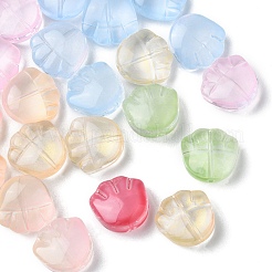 35pcs transparente sprühlackierte Glasperlen&nbsp;GLAA-YW0001-66