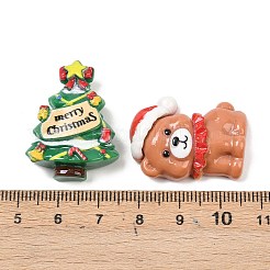 Weihnachtliche Cabochons aus undurchsichtigem Harz&nbsp;CRES-Z015-01A