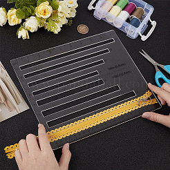 Gabarits de matelassage à fermeture éclair en acrylique (1 pièce)&nbsp;DIY-MA0007-26