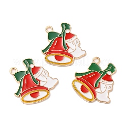Pendentifs de Noël en alliage d'émail doré clair&nbsp;FIND-C031-03KCG