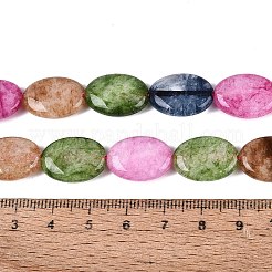 Gefärbt natürlichen weißen Jade Perlen Stränge&nbsp;G-N370-01A-20