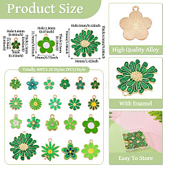 40 pièces 20 styles pendentifs en alliage&nbsp;ENAM-TA0003-98