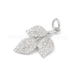 Pendentifs avec zircon cubiques à micro-pavés en laiton&nbsp;KK-U062-25P