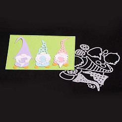 Plantillas de troqueles de corte de acero al carbono con marco temático navideño&nbsp;DIY-F046-26