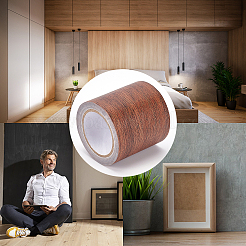 Ruban adhésif imitation grain de bois pour tissus non tissés&nbsp;DIY-GF0005-15B