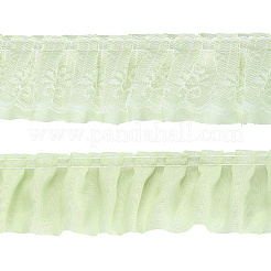 5 Yards doppelter Spitzenbesatz aus Polyester zum Aufnähen von Dekorationen&nbsp;OCOR-GF0005-06C