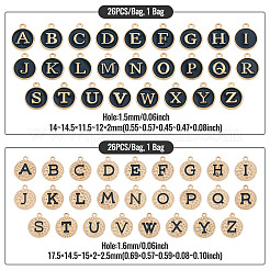 2 sac de 2 pendentifs en alliage émaillé de styles différents&nbsp;ENAM-TA0003-53C