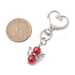 Colgante de perla de vidrio de ángel decoración&nbsp;HJEW-JM02597-01