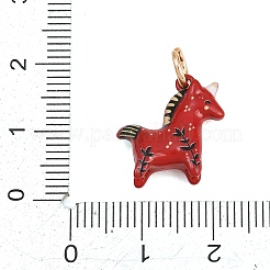 Lackiert Messing Anhänger&nbsp;KK-D256-02C