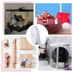 25 Yards Sportthema Polyester Baseball bedrucktes Ripsband&nbsp;SRIB-WH0011-290B