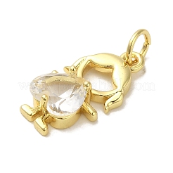 Pendenti in vetro ottone placcato cremagliera&nbsp;KK-P272-18A-G01