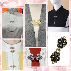 12 paire de boucles vintage en alliage pour vêtements et sacs&nbsp;FIND-PH0038-72AB