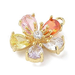 Colgante micropavé cubic zirconia de latón&nbsp;KK-S514-02A-G