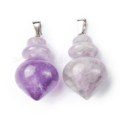 Pendentifs en améthyste naturelle&nbsp;G-G998-C02