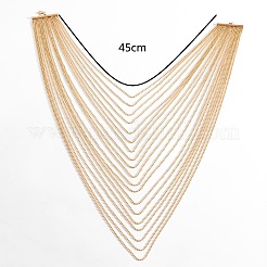 Elegante mehrlagige Wasserfall-Quastenketten aus Eisen für Damen&nbsp;FV0512