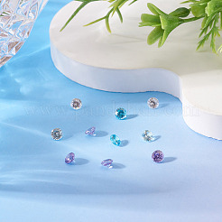 10 Stück 5 Farben Zirkonia-Cabochons&nbsp;ZIRC-TA0001-32