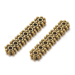Entrepiezas de abalorios de estilo tibetano&nbsp;TIBEB-S034-AG-LF