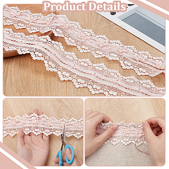 Bordure en dentelle de fleur de polyester de 3 mètre&nbsp;OCOR-OC0001-67A