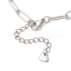Herstellung von Büroklammerkettenarmbändern aus Edelstahl 304&nbsp;AJEW-JB01583