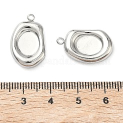 Cabochon pendenti in acciaio inossidabile 304&nbsp;STAS-C167-07A-P