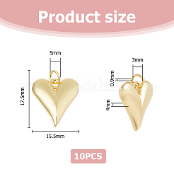 10 pièces pendentifs en laiton&nbsp;KK-HS0001-14