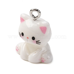 Pendentifs en résine opaque&nbsp;X-RESI-Z036-02P